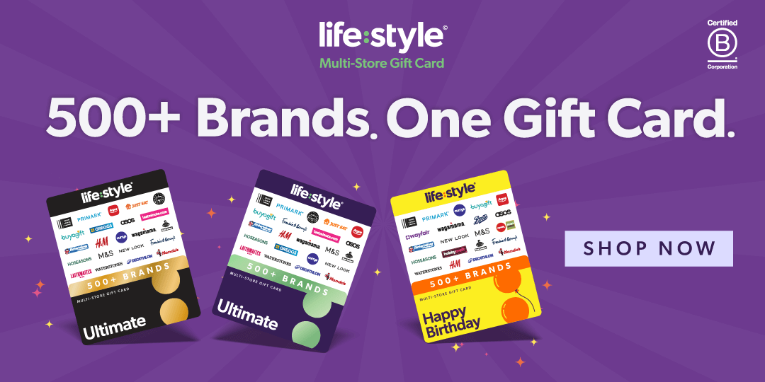 Lifestyle. 500+ Brands. One Gift Card. Shop Now.