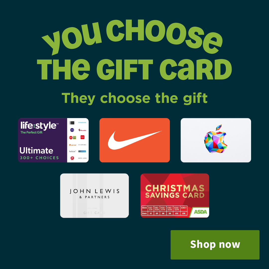 Gift Card range banner