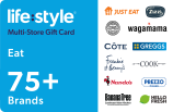 Lifestyle Eat eGift Card (75+ Brands) card image