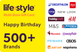 Lifestyle Happy Birthday eGift Card (500+ Brands) card image