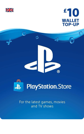 Sony Playstation Wallet Top Up Gift Card £10 card image