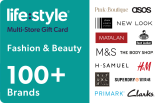 Lifestyle Fashion & Beauty eGift Card (100+ Brands) card image