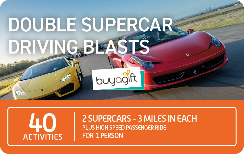 Buyagift Double Supercar Driving Blasts card image