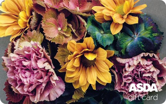 Asda Floral Cut Out Card card image