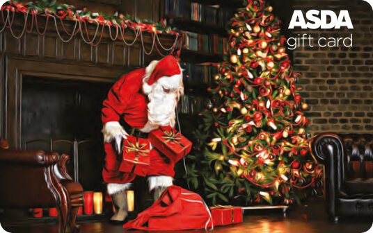 Asda Christmas Santa card image
