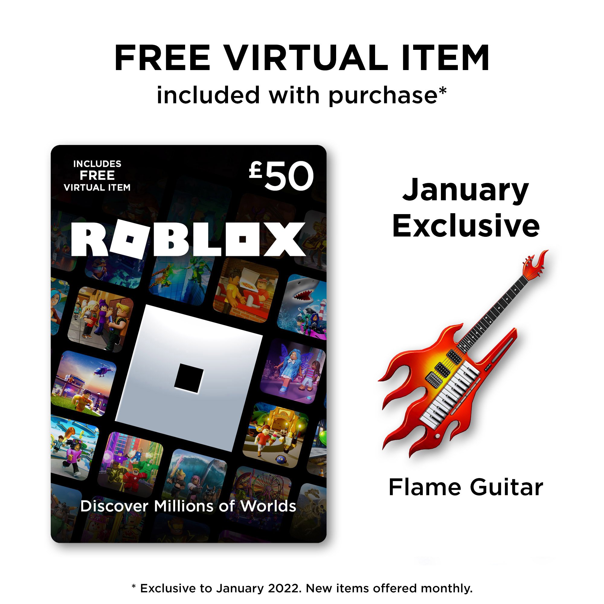 Roblox £50 Gift Card card image