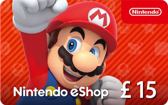 Nintendo eShop Card £15 card image