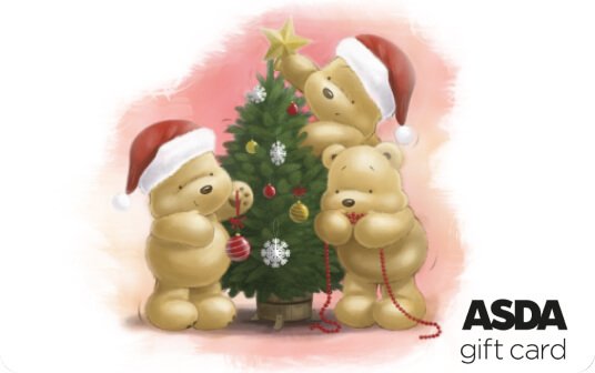 Asda Christmas Bartley Bear 2021 card image
