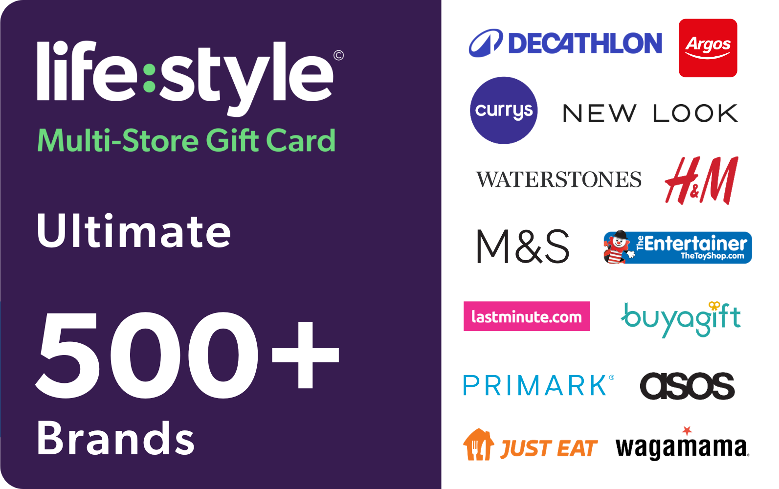 Lifestyle Ultimate eGift Card (500+ Brands)