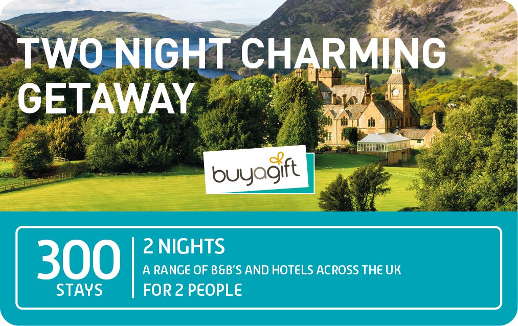 Buyagift Two Night Charming Getaway Gift Experience card image