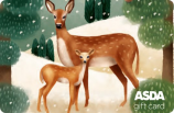Asda Christmas Forest Deer card image