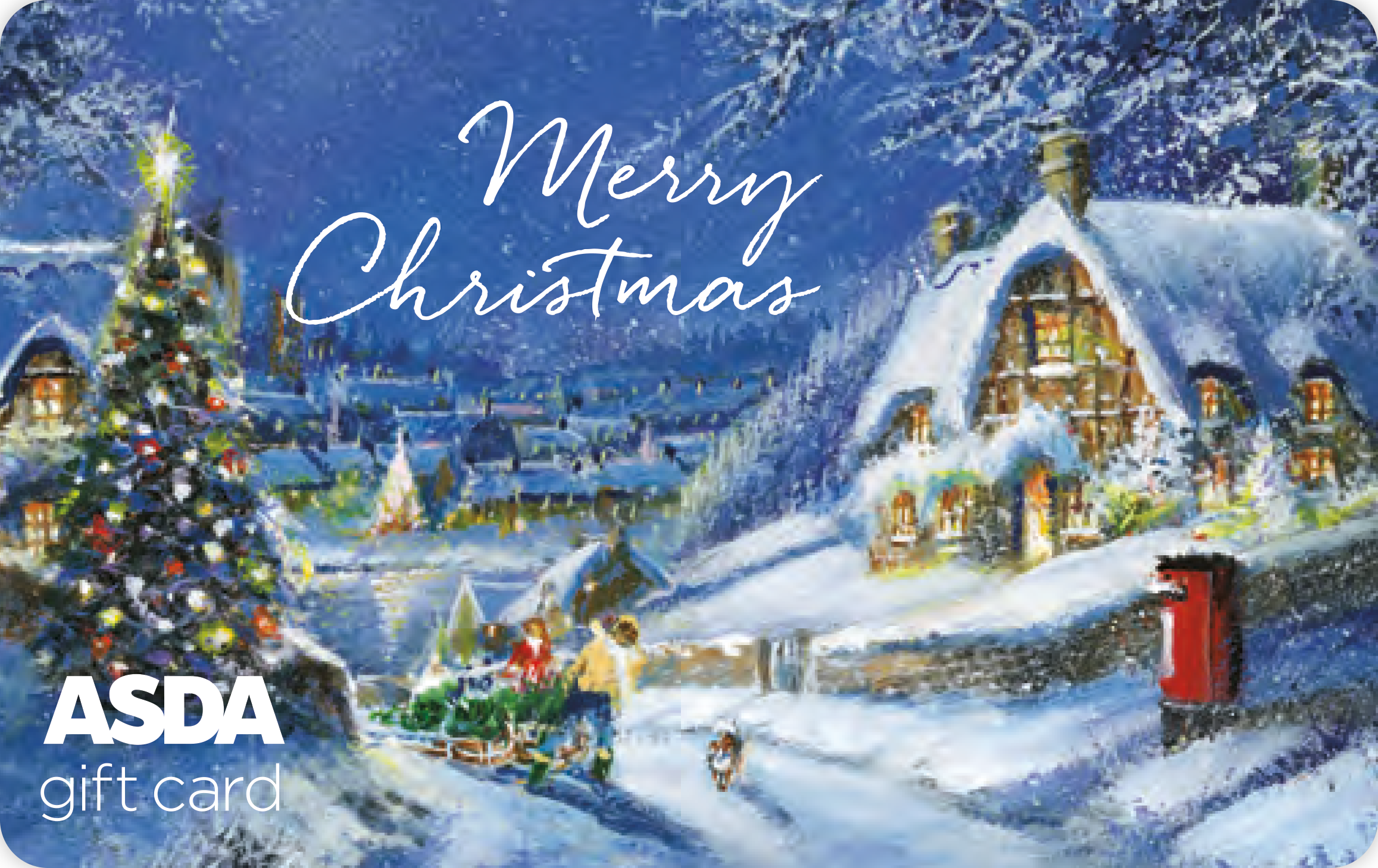 Asda Christmas Tree Scene card image