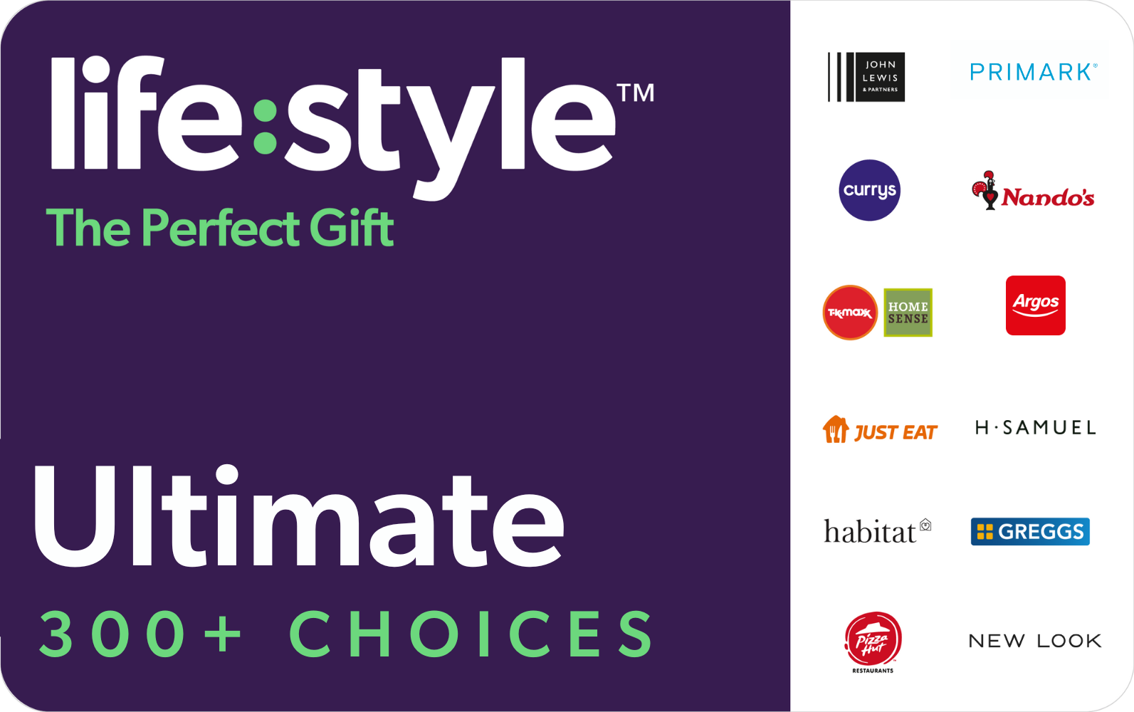 Lifestyle Ultimate eGift Card (300+ Brands) card image